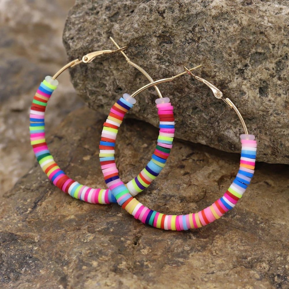 Boho  Hoop Earrings NWT